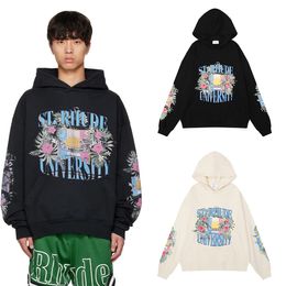 Top 1 1 Designer Rhudes Hoodies Print Pure Cotton Sweatshirts Pullover Hooded For Men And Women RH997532
