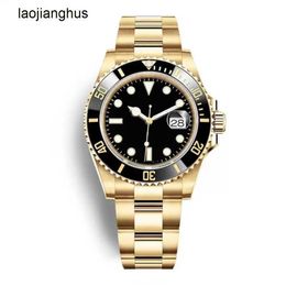 Top Rolaxs Watch Mens Luxury Clean Factory Waterproof 40mm Steel Sapphire Movement Green Automatic Dial Sports Watches Male Wristwatches Es Original w