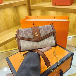 Contrast Color for Women 2023 New Fashion Printing Small Square Versatile Chain Single Shoulder Crossbody Women's Bag 80% off outlets slae