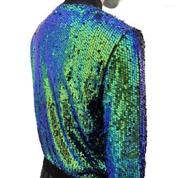 Women's Jackets Sequined Jacket Sequin Decor Cardigan Long Sleeve Elastic Cuff Hem Zipper Closure For Club Party Performance