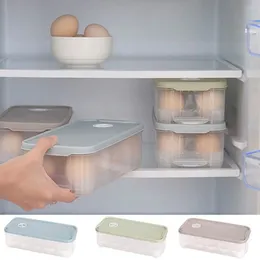 Storage Bottles Plastic 10 Grids Egg Holder Stackable Airtight Containers Fresh-keeping Special Box Refrigerator