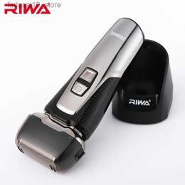 Electric Shavers RIWA Professional LCD Display Male Electric Shaver Men's Razor One Blade Washable Shaving Machine For Beard Haircuts RA-5502 Q240119