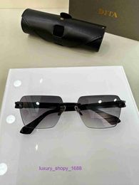 META EVO ONE DTS 147 DITA's first rimless sunglasses for many years with thick square lenses is fashionable and avant-garde in design with original box YX5P