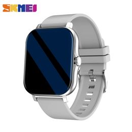 Watches Skmei 1.69 Inch Smart Watch Men Women Heart Rate Fiess Tracker Diy Custom Watch Face Smartwatch for Android Ios Xiaomi Huawei