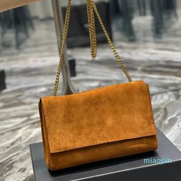 9A Shoulder Crossbody Bags suede Women Envelope Messenger Bags Chain Cross Body Handbags Kate Lady Purse Genuine Leather Crocodile pattern double sided