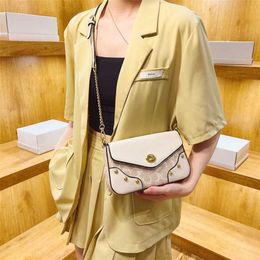 Urban minimalist fashion light luxury small square 2023 autumn new versatile women's one shoulder crossbody bag 1289