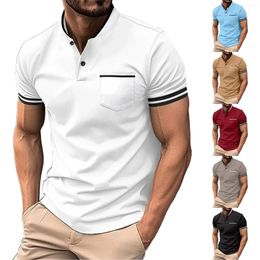 Men's Casual Shirts Summer Printed Collar Button Up Shirt For Sports And Leisure Tee Fashion Men T Cotton
