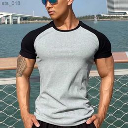 Jogging Clothing 2023 New Men Running Tight T-shirt Compression Quick Dry T Shirt Male Gym Fitness Bodybuilding Jogging Tees Tops men ClothingH24119
