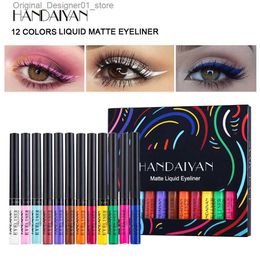 Eyeliner UV Light Neon Eyeliner Pen Eyes Makeup Red Waterproof Liquid Color Eye Liner Pencil Make Up Cosmetics Yellow Matte Purple Pen Q240124