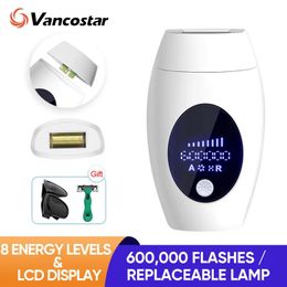 Dress Vancostar Lcd Laser Hair Removal 1200000 Flash Replaceable Lamp Body Shaver Ipl Epilator for Women Trimmer