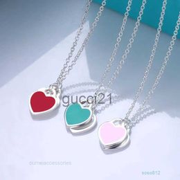 New Designer Necklaces V0p6 Stainless Steel Sweet Necklace for Women Cross Pink Blue Red Cute Choker Luxury Brand Jewellery P44x O3R6