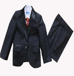 boy Tuxedo Suit Vest Shirts Tie or bow tie Wedding suits Dress 5 pcs set 10 setslot3145776