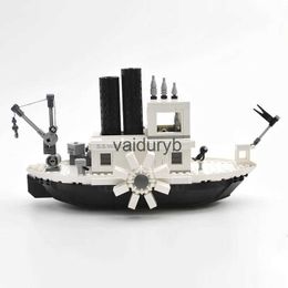 Magnetic Blocks Black And White Steamboat 21317 Building Blocks Kit Bricks ldren Toys For Boys Christmas Gifts For Adult Home Decorationvaiduryb