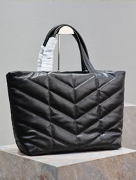 Lamb leather tote bag, 10a Borsa di design retro large capacity 2024 wallet, women's patent leather bag, high-end handbag