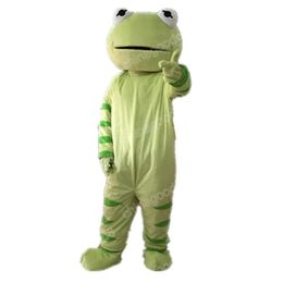 Green Frog Mascot Costume Halloween Fancy Party Dress Cartoon Character Outfit Suit Carnival Adults Size Birthday Outdoor Outfit