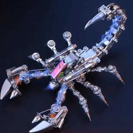 Craft Tools 373pcs Digital Scorpion Metal Assembly Toy Metal Jigsaw Diy Assembly Kit Steampunk Insects 3D Puzzle Model Toys Festival Gift YQ240119
