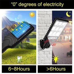 Solar Street Lights Outdoor Solar Lamp With LED Light Mode Waterproof Motion Sensor Security Lighting for Garden Patio Path Yard