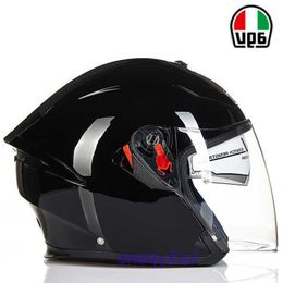 Motorcycle Men Defective Helmet for AGV and K5 Women Riding Double Lens Half Equipment 1 7NI0