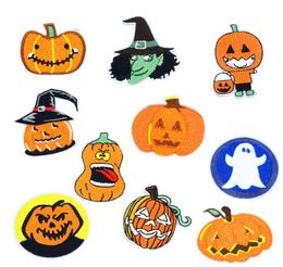 5 PCS Funny Embroidery Halloween Patch Badge for Kids Teens Iron on Transfer Embroidery Patch for Clothes Jackst Bag Jeans Sew Acc3834639