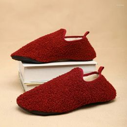 Slippers Shoes Winter Indoor House Couples Plush Slipper Big Size 47 Comfortable Loafers Men Chinelos Masculinos