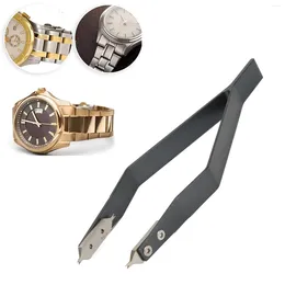Watch Repair Kits Spring Bar Tweezers V Shape Shaped Stainless Steel Grey For Repairing