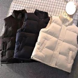 Men's gilet puffy vest white label jackets designer autumn winter luxury down woman vest feather filled material coat graphite gray black white pop couple coat xxl