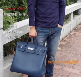 40 Handbags Custom Leather Bag Full Leather Canvas Men's and Women's Universal Handbag Large Capacity Cowhide Travel Bag HB O4JZ