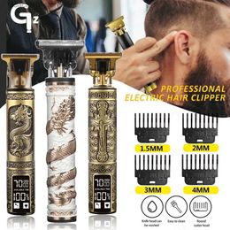 Electric Shavers T9 USB Electric Hair Cutting Machine Rechargeable New Hair Clipper Man Shaver Trimmer For Men Barber Professional Beard Trimmer Q240119