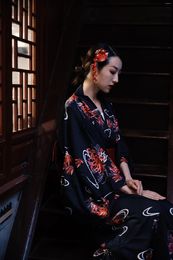 Ethnic Clothing Japanese Style Retro Bathrobe Kimono Traditional Nostalgic Adult Ceremony Travel Pography Performance Wear Women