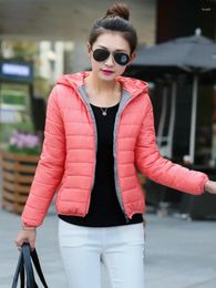 Women's Trench Coats Winter Coat Down Cotton Jacket Korean Version Hood Clothes Women At Home Comfort Lithe Fashion Jackets