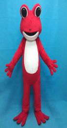 2019 High quality light to wear adult red frog mascot costumes6490456