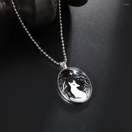 Pendant Necklaces Glass Necklace - Vintage Gothic Cameo Mystic Witch Jewellery Gift Accessories