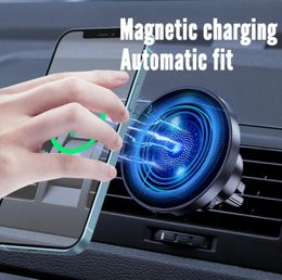 CZ04 15W Magnetic Car Wireless Charger Holder for Magsafe Series iP 12 13 Pro Max Mini Fast Charging Phones Stand9459568