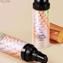 Concealer Three Colors Liquid Concealer Mixed Isolation Lotion Makeup Invisible Pore Moisturizing Bright Skin Face Primer Base Foundation