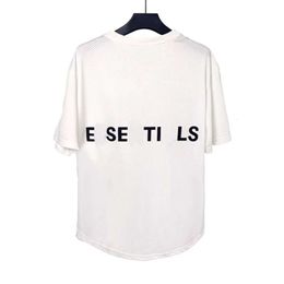 Designer Luxury ESS Classic Fashion God's fear double actually mesh short sleeve mist loose breathable bottom T-shirt