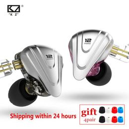 &equipments Kz Zsx Terminator 5ba 1dd Hybrid Inear Earphones Hifi Metal Headset Music Sport Zs10 Pro As12 As16 Zsn Pro C12 A10 V90 As10 P1