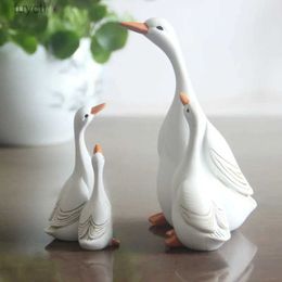 Arts and Crafts Resin Duck Home Decoration Simulation Resin Duck Animal Home Garden Decoration Balcony Decor Statues Crafts YQ240119