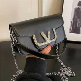 New Small Network Red Korean Version Trend Shoulder Bright Women's Crossbody Chain Factory Online 70% sale