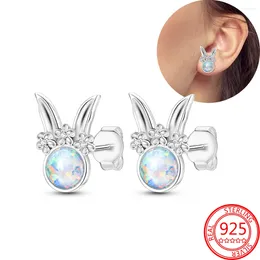 Stud Earrings 2024 Women 925 Sterling Silver Lovely And Flower Wedding Animal Studs Earings Fine Jewellery