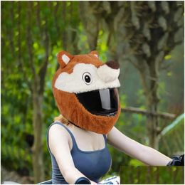 Motorcycle Helmets Helmet Er Squirrel Shaped Soft P Gifts Funny Drop Delivery Automobiles Motorcycles Accessories Dh4Hv