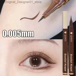 Eyeliner Waterproof Matte Brown Liquid Eyeliner Pencil Quick Drying Not Bloom Smooth Eyes Liner Long Lasting Lower Eyelash Pens Cosmetics Q240119