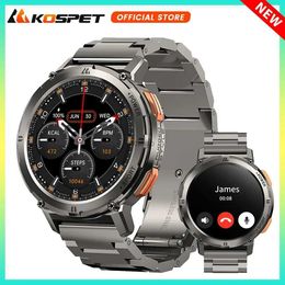 Smart Watches Original KOSPET TANK T2 Ultra Smartwatches For Men Watches AMOLED AOD Smartwatch Bluetooth Call Electronic Men's Smart Watch