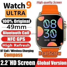 Smart Watches New Smart Watch 9 Ultra Gen 2 Watch Ultra IWO Watch Ultra NFC Smartwatch Series 9 Bluetooth Call 2.2 Inch Wireless Fitness Watch