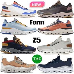 New Running Shoes Cloudnova Form Z5 Black Hay Flame Titanite Pebble Quartz White Rust Demin Ruby Pearl Brown Ice Moss Mens Womens Sneakers Trainersbla