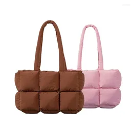 Evening Bags Soft Down Bag Large Capacity Lightweight Cotton Fashionable Simple Space Tote For Women