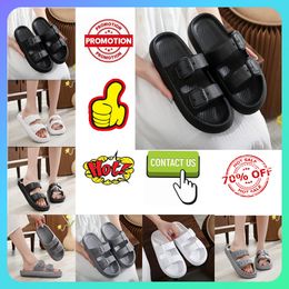 Free shipping Designer Casual Platform Slides Slippers Men Woman anti slip wear-resistant Deodorization sandalia leather super soles sandals Flat Beach shoes