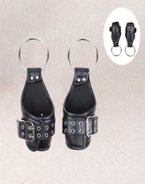 MultiCuff PU Leather Bondage Wrist Suspension Swing Handcuffs Strong Padded Hand Cuffs Accessories Hanging Arm Binders BDSM Cospl9870196