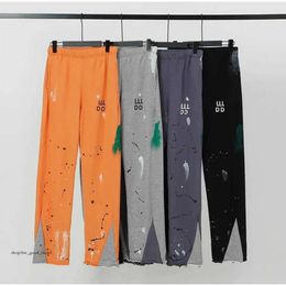 Galery Dept Mens Graffiti Pants Womens Sweatpants Speckled Print Mans Couple Loose Versatile Casual Straight 507