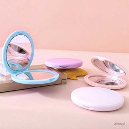 2PCS Mirrors Double-Sided Pocket Mirror Round Folding Cosmetic Mirror Oval Travel Makeup Mirror Portable for Handbag Purse Pocket