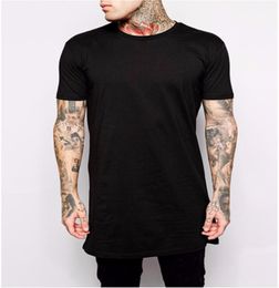 WholeHip hop men39s US size longline tshirt short sleeve men t shirt tall tshirt new arrival mens top tee shirts 4974283